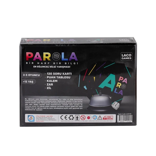 LC0143 Parola En Eğlenceli Bilgi Oyunu -Laçokids - Resim 2