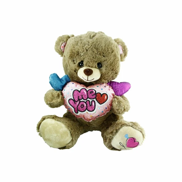 PJH2322 Peluş Kalpli Ayı 30 cm - 2