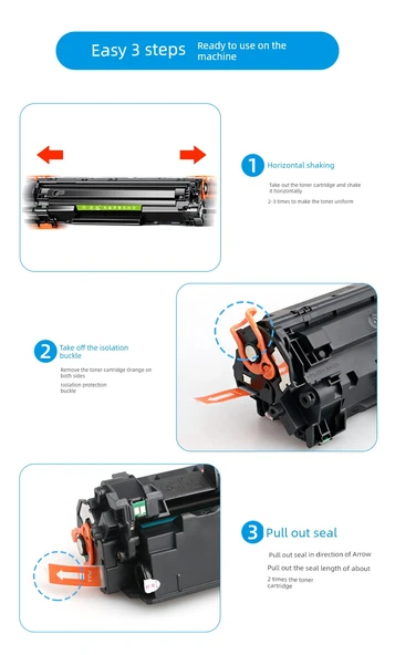 Uyumlu Toner Kartuşu - Yüksek Kapasite 3000 Sayfa - Kolay Toz Ekleme - 4