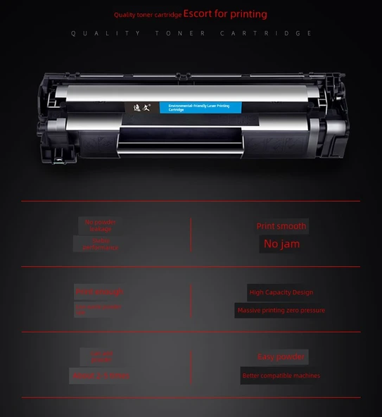 Uyumlu HP LaserJet Pro MFP M126a Yüksek Kapasiteli Toner Kartuşu + 3 Toner Şişesi - 12000 Sayfa - 8