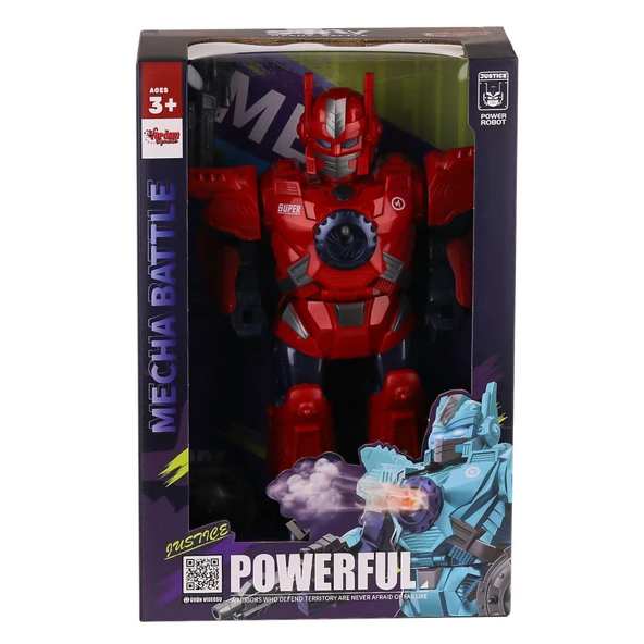 DF-6052 Işıklı ve Müzikli Buhar atan Robot -Vardem Oyuncak - Resim 2