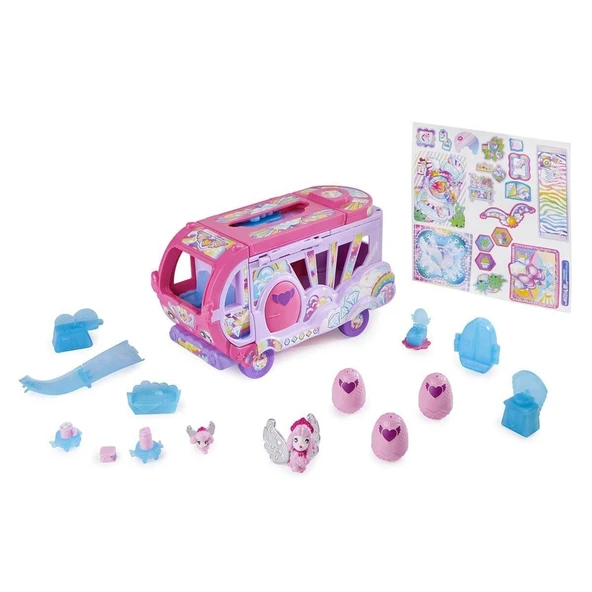 1038215 Hatchimals dönüşen Rainbow Cation karavan - 4