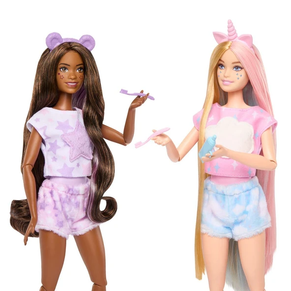 HRY15 Barbie Cutie Reveal Pijama Partisi İkili Set - 4