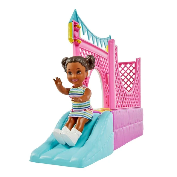 HHB67 Barbie  Bebek Bakıcısı Skipper Oyun Evi Seti - 3