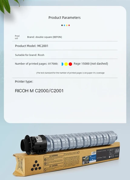 Ricoh MC2001 Toner Kartuşu - Siyah - 17000 Sayfa - 5