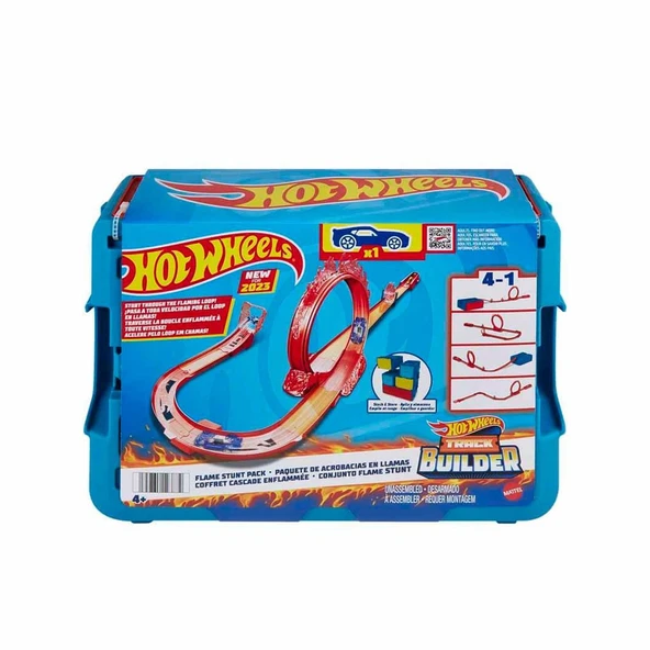 HMC04 Hot Wheels Track Builder Alev Temalı Akrobasi Seti ürün görseli 1