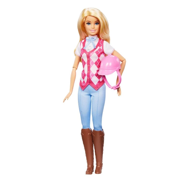 HXJ38 Barbie Binici Bebek - Malibu -Barbie Mysteries: The Great Horse Chase - Resim 3