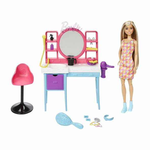 HKV00 Barbie Muhteşem Kuaför Oyun Seti - 2