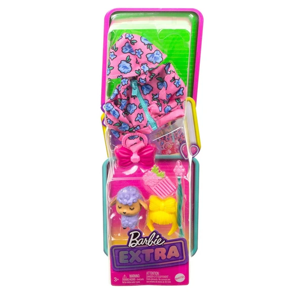 HDJ38 Barbie Extra Hayvan Dostları ve Kıyafet Paketleri - 5