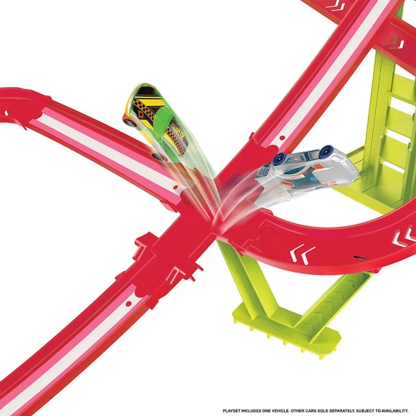 HPC07 Hot Wheels Neon Yarışlar Çoklu Yarış Heyecanı Pist Seti - 5