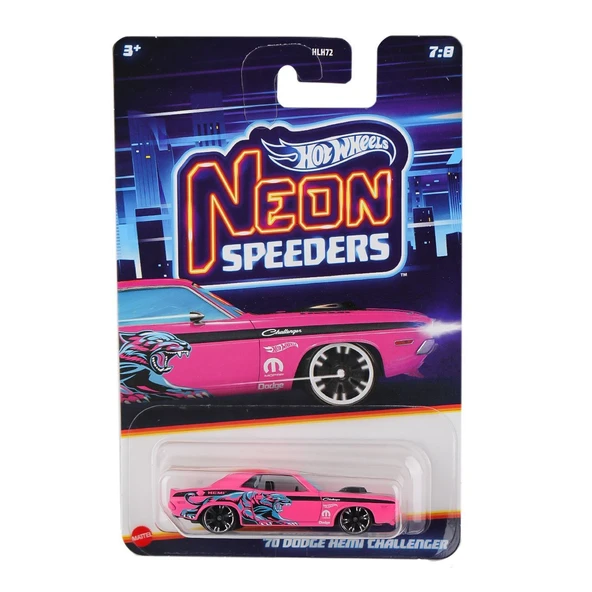 HLH72 Hot Wheels Neon Yarışlar Temalı Arabalar 10 adet koli ile satılır. Koli fiyatıdır. - Resim 2