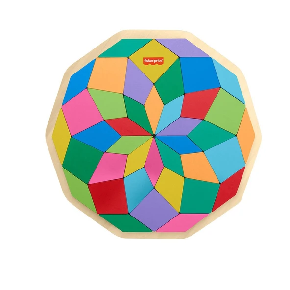HXT94 Fisher-Price Ahşap Mandala Yapboz - 3
