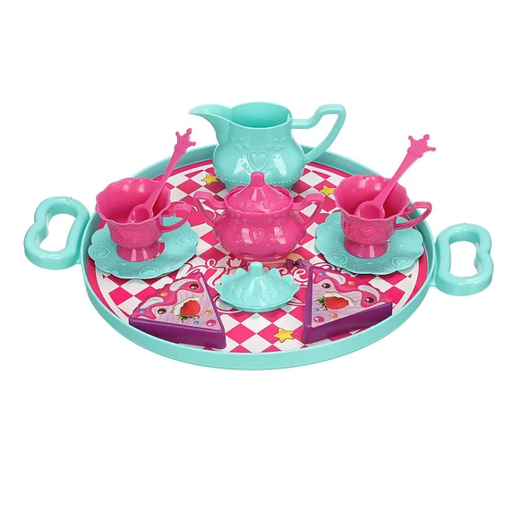 ERN-893 HEROES TOYS TEPSİLİ ÇAY VE KEK SETİ - 3