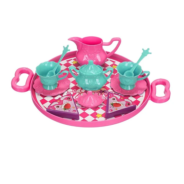 ERN-893 HEROES TOYS TEPSİLİ ÇAY VE KEK SETİ - 4