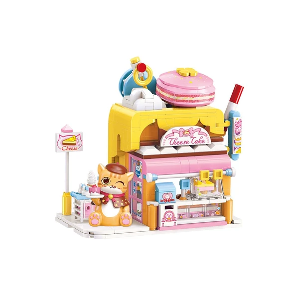 KP28006 Keeppley Red Cat Cake Shop -Vagon life - 2
