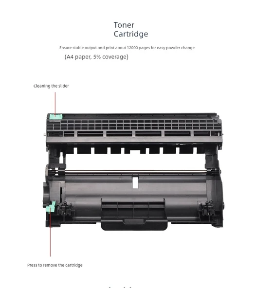 Uyumlu Toner Kartuşu Tozu - 5200 Sayfa Büyük Kapasite - 9