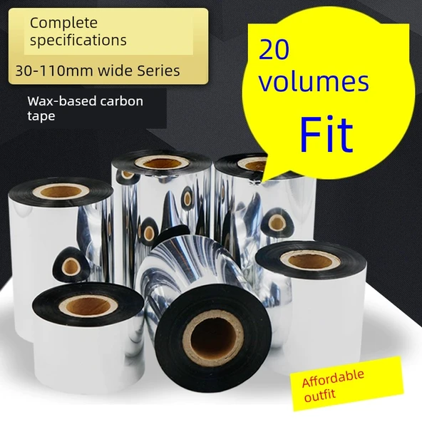 Barkod Yazıcı Şerit Ruloları - 2 Rulo Biaxial Küçük Çekirdek 110mm x 90m Tam Reçine - 3
