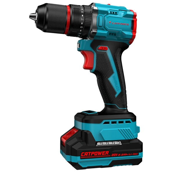 KÖMÜRSÜZ DARBELİ AKÜLÜ VİDALAMA 13MM 20V Lİ-İON 2.0Ah - Resim 2