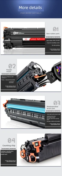 CC388X Yüksek Kapasiteli Toner Kartuşu - Kolay Toz Ekleme - 3000 Sayfa (10 Alana 1 Bedava) - 10
