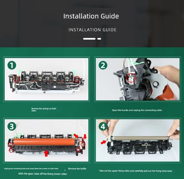 Fuser Roller - 10 Paket - 9