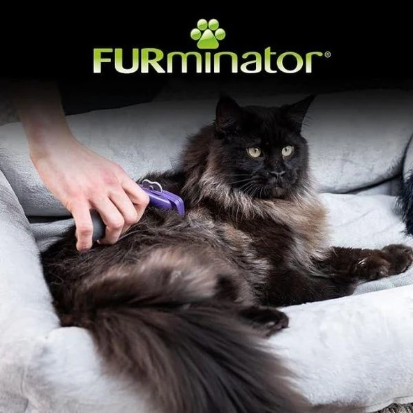 Furminator Longhair L Uzun Tüylü Kedi Tüy Toplama Tarağı - Resim 6
