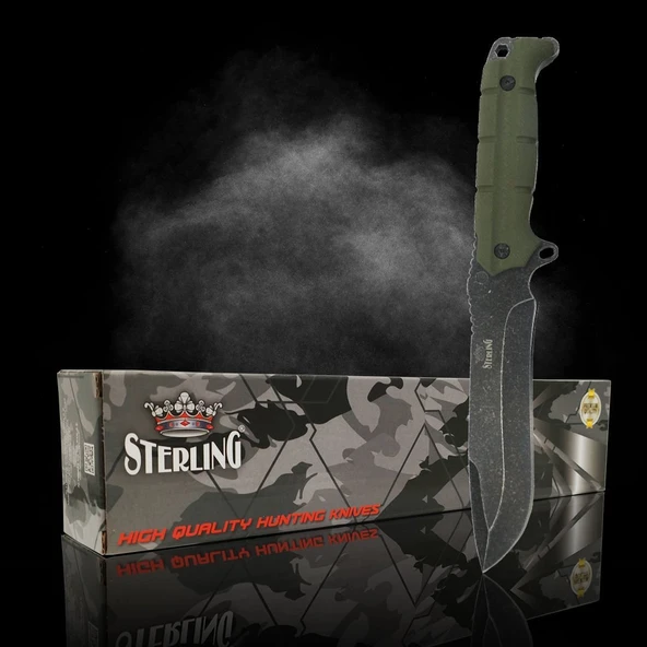 Sterling Yeşil 30CM Kılıflı Avcı Bıçağı - 3