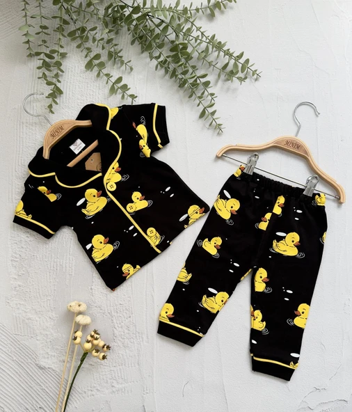 Ördek Baskılı Yazlık Pijama Takımı - 6