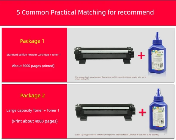 Uyumlu Brother DCP1618W TN1035 Toner Kartuşu - Standart Toner Kartuşu + Toner Kartuşu - 5