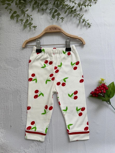 Kiraz Baskılı Yazlık Pijama Takımı - 10