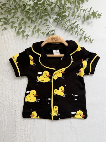 Ördek Baskılı Yazlık Pijama Takımı - 7