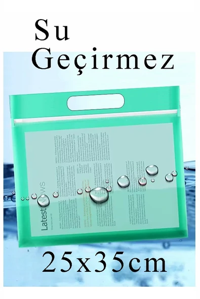 Renkli Plastik Fermuarlı Proje Dosyası 25x35 cm 3 Adet Tutmaçlı 28x38 cm Resim ve Proje Ödev Dosyası El Tutmalı - 2