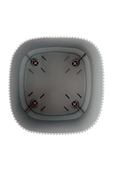 Omnipazar KRS-241 Pera Kare Dekoratif Kaktus Sukulent Saksı 0,60 Litre No 1 - 4