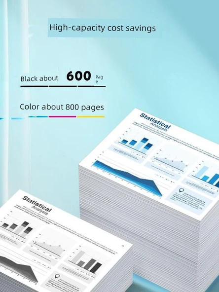 Yeniden Doldurulabilir Mürekkep Kartuşu - 880/881 Altı Renk Mürekkep Seti + Şırınga - 3