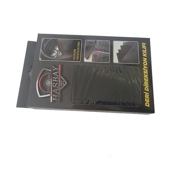 DİKİŞLİ DİREKSİYON KILIFI KIRMIZI DERİ SİYAH DİKİŞLİ BMC PRO FOTOĞRAFTAKİ DİREKSİYON İÇİN - 9