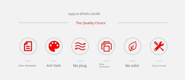Epson LQ Serisi 8m Ribton Çekirdeği - 6 Paket - 6