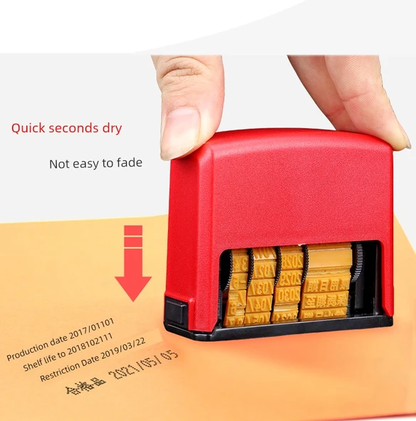 Otomatik Paketleme Torbası Tarih Yazıcı - Düz Çizgi Yıl Ay Gün +1 Mürekkep - Sadece Kağıt İçin - 11