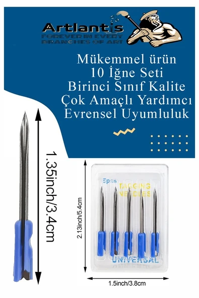Kılçık Makinesi İğnesi İnce Uçlu 5 li 1 Paket Değiştirilebilir Çelik Uçlu Kılçık Tabancası Yedeği Etiketleme İğnesi - 3