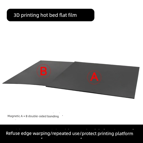3D Yazıcı Film - Mıknatıslı Film - 310x310mm (Logo ile) - 5