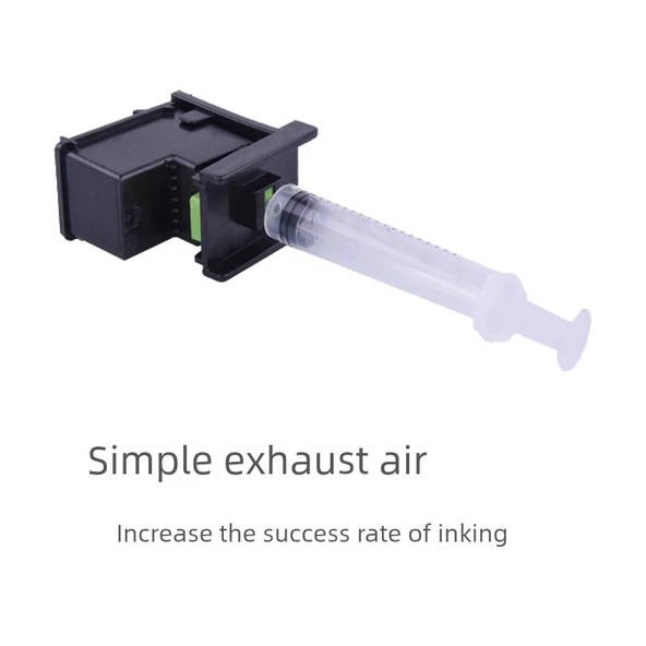 Yazıcı Mürekkep Emme Klipsi Aracı - HP Xiaomi için +30ml Siyah Mürekkep - 3
