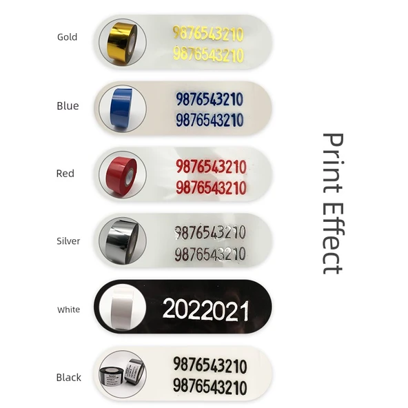 Termal Transfer Baskı Şeridi - NIDI-900 Beyaz 30mm x 100m - 3