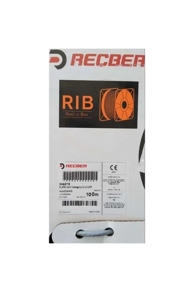 CAT6 GRİ KABLO SL400 U23 U/UTP 4x2x23AWG 100M - Resim 2
