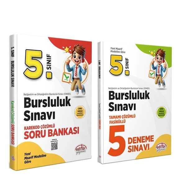 Editör 5.Sınıf Bursluluk Soru ve Deneme Seti 2 Kitap