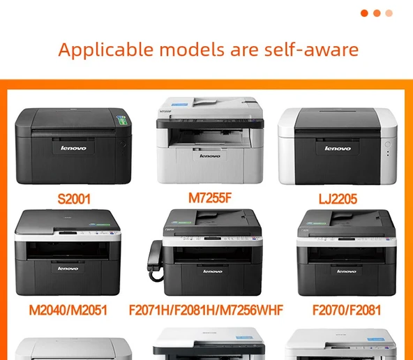 Lenovo M7206 Toner Kartuşu - 2800 Sayfa Temiz Baskı Yüksek Kapasite Toz Kutusu - 4