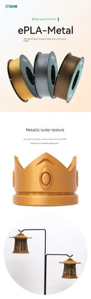 PLA-Metal Bronz 3D Yazıcı Filamenti - 1.75mm - 1kg - 7
