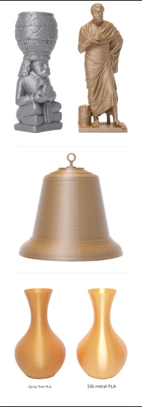 PLA-Metal Bronz 3D Yazıcı Filamenti - 1.75mm - 1kg - 8