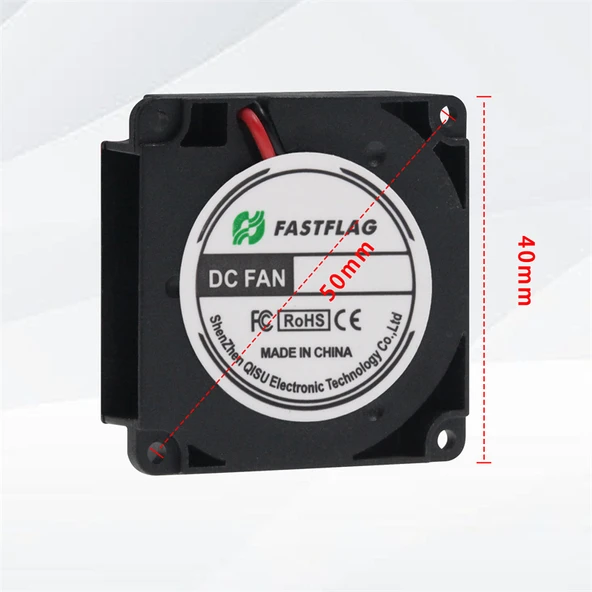 4010 Çift Rulmanlı 4cm Santrifüj Türbin Fan - Bilyalı Rulman 24V 10000 RPM (XH2.54 fiş) - 4