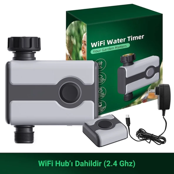Akyol Garden 21187 Wi-Fi Bağlantılı Bahçe Sulama Bilgisayarı Timer - 3