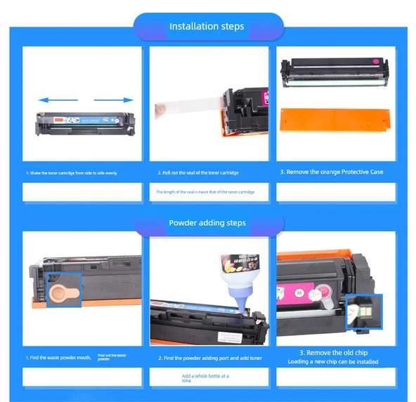 Renkli Yazıcı Toner Kartuşu - Dört Renk Seti (6000 Sayfa) - Resim 9