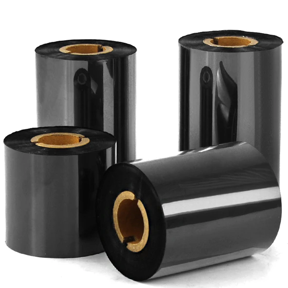 Wax Tabanlı Şerit - 110mm x 300m - Açık Sarı - 3