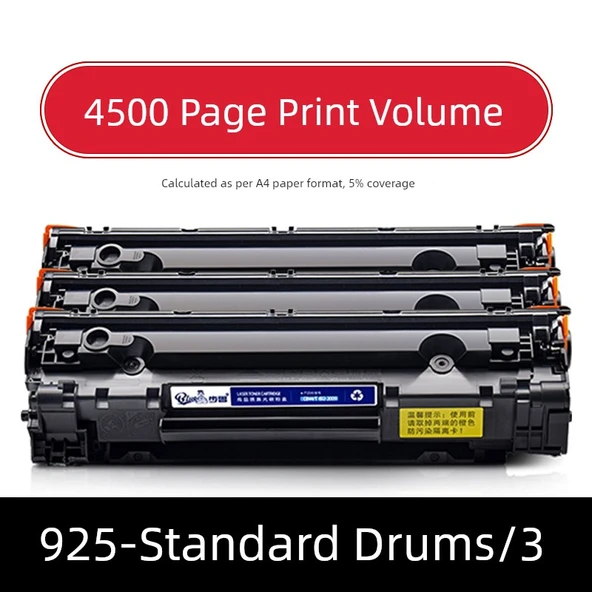 Uyumlu Canon LBP Serisi Toner Kartuşu - Standart Drums - 3 Adet - 4500 Sayfa